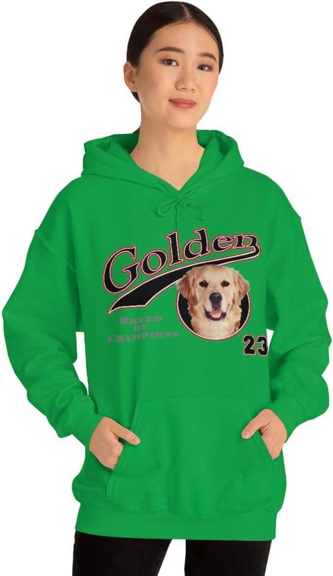 imageGolden Retriever Breed Of Champions Hooded SweatshirtIrish Green
