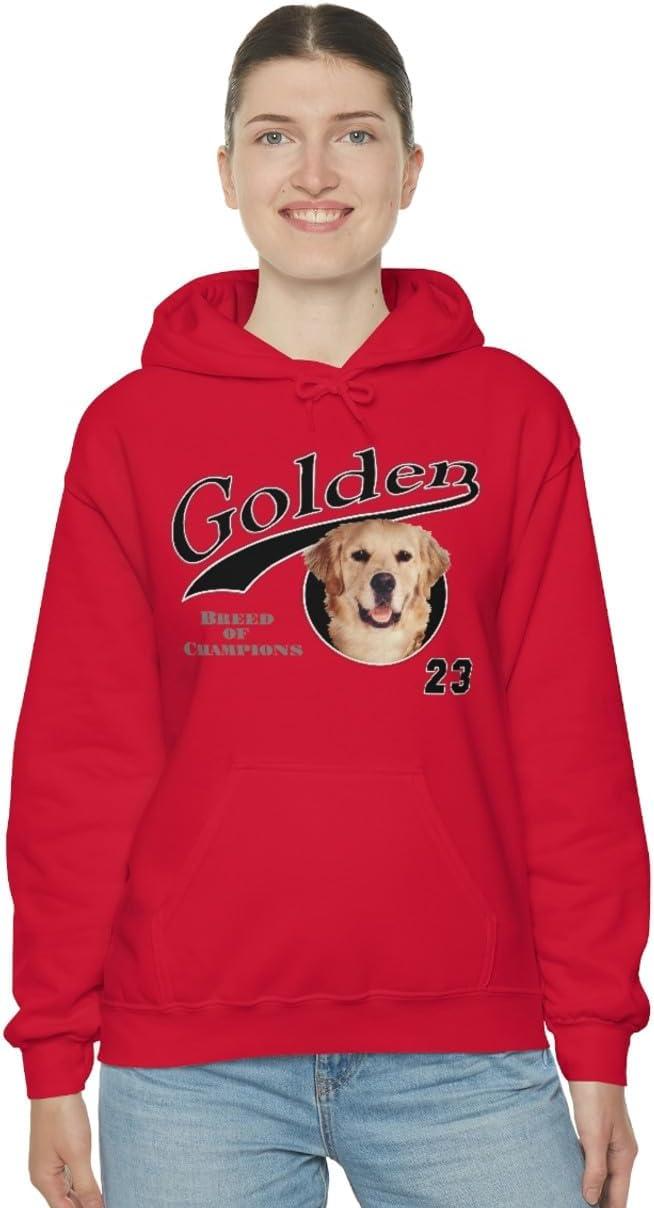 imageGolden Retriever Breed Of Champions Hooded SweatshirtRed