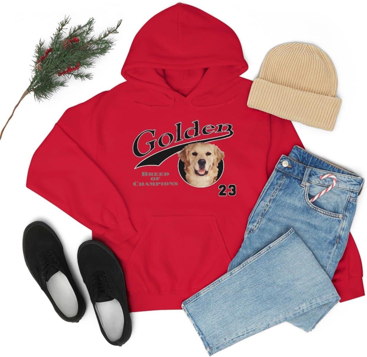 imageGolden Retriever Breed Of Champions Hooded SweatshirtRed