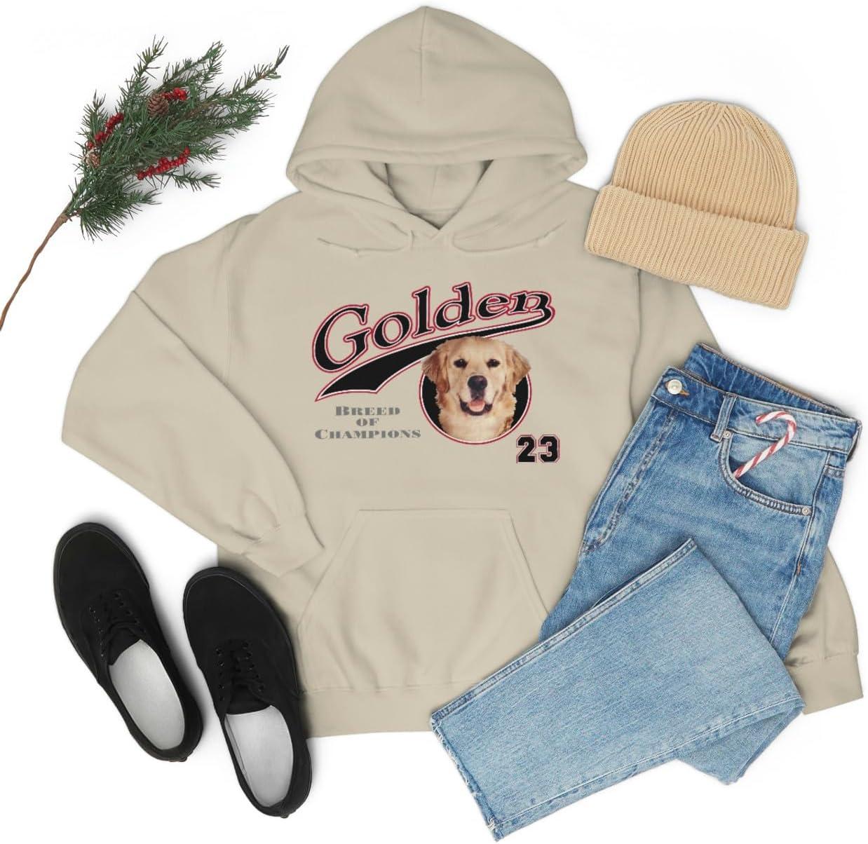 imageGolden Retriever Breed Of Champions Hooded SweatshirtSand