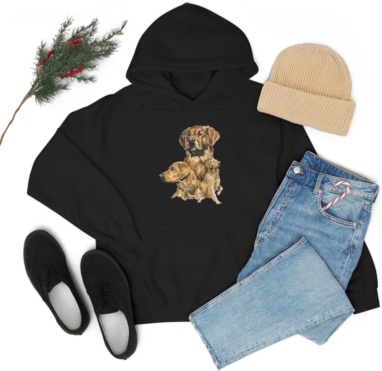 imageGolden Retriever Profile Hooded SweatshirtBlack