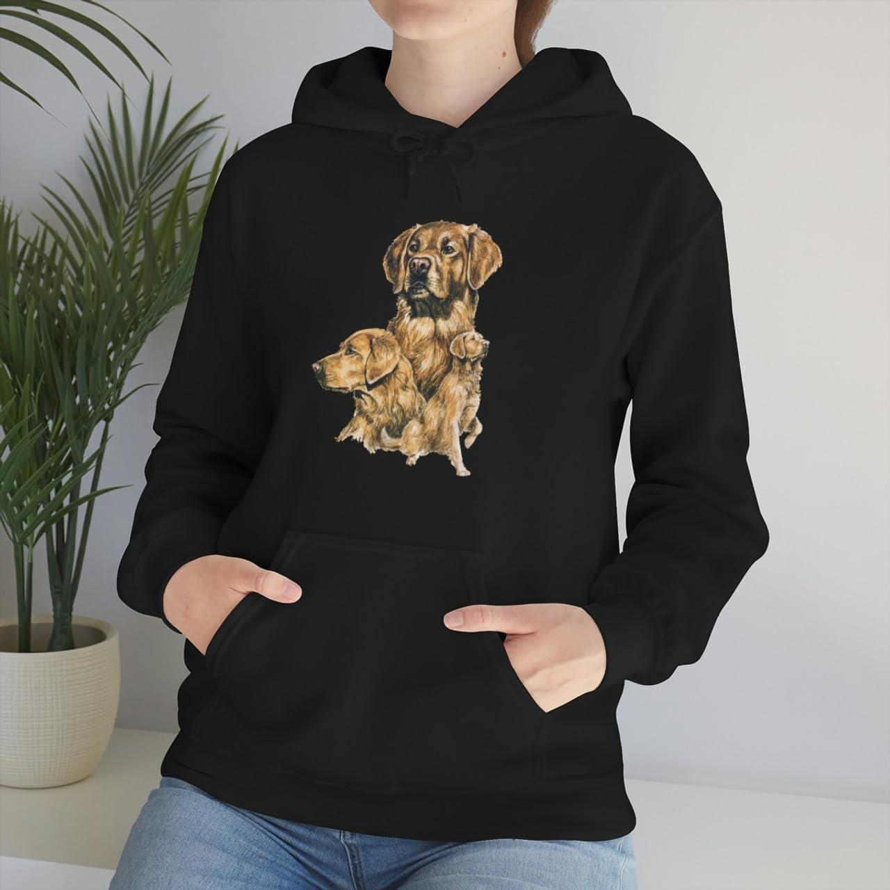 imageGolden Retriever Profile Hooded SweatshirtBlack