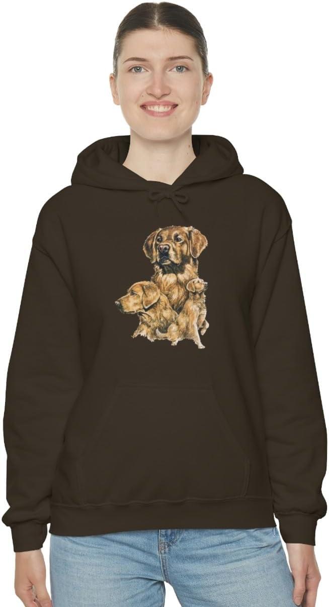 imageGolden Retriever Profile Hooded SweatshirtDark Chocolate