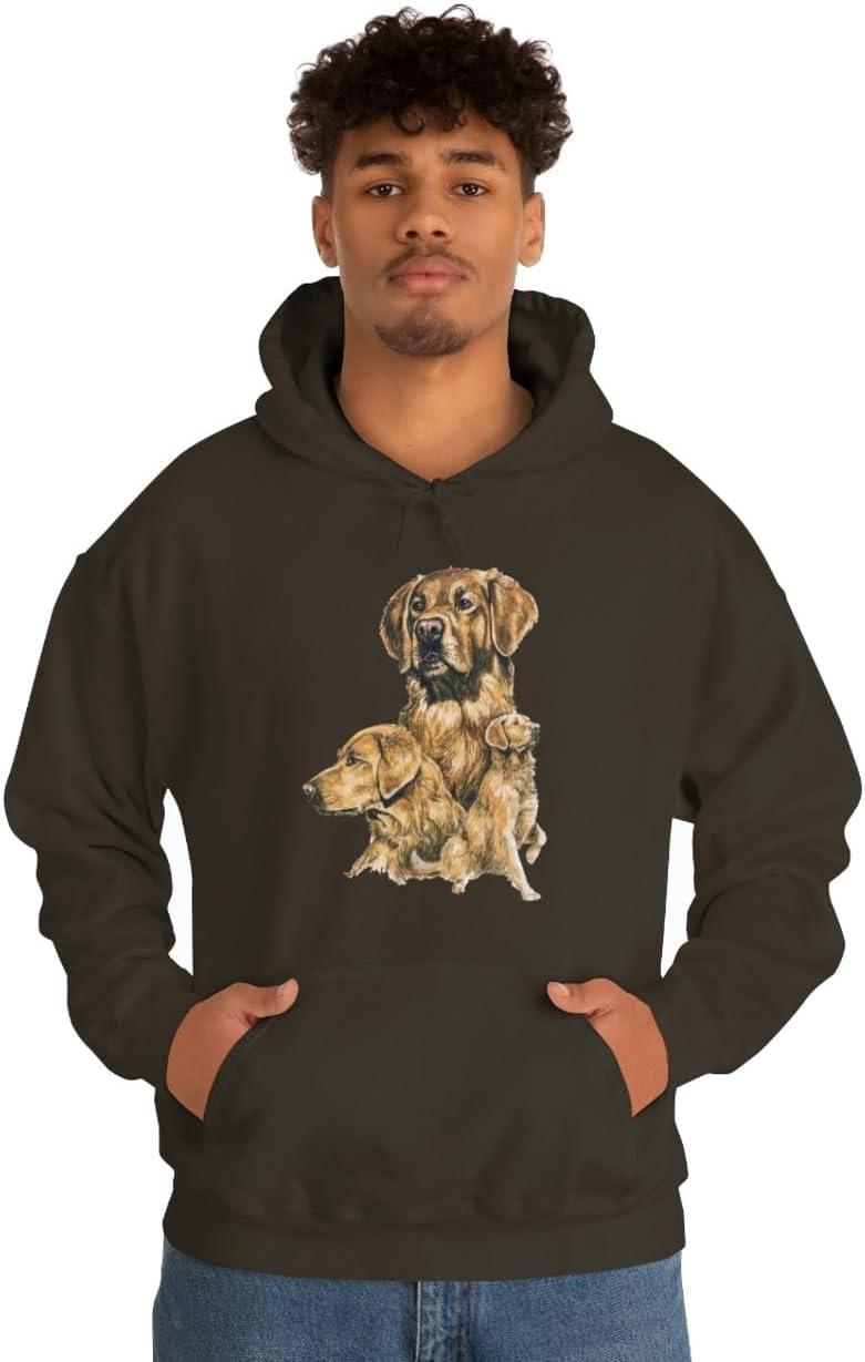 imageGolden Retriever Profile Hooded SweatshirtDark Chocolate