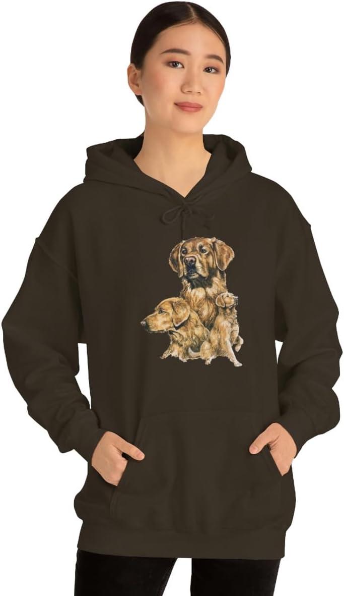 imageGolden Retriever Profile Hooded SweatshirtDark Chocolate