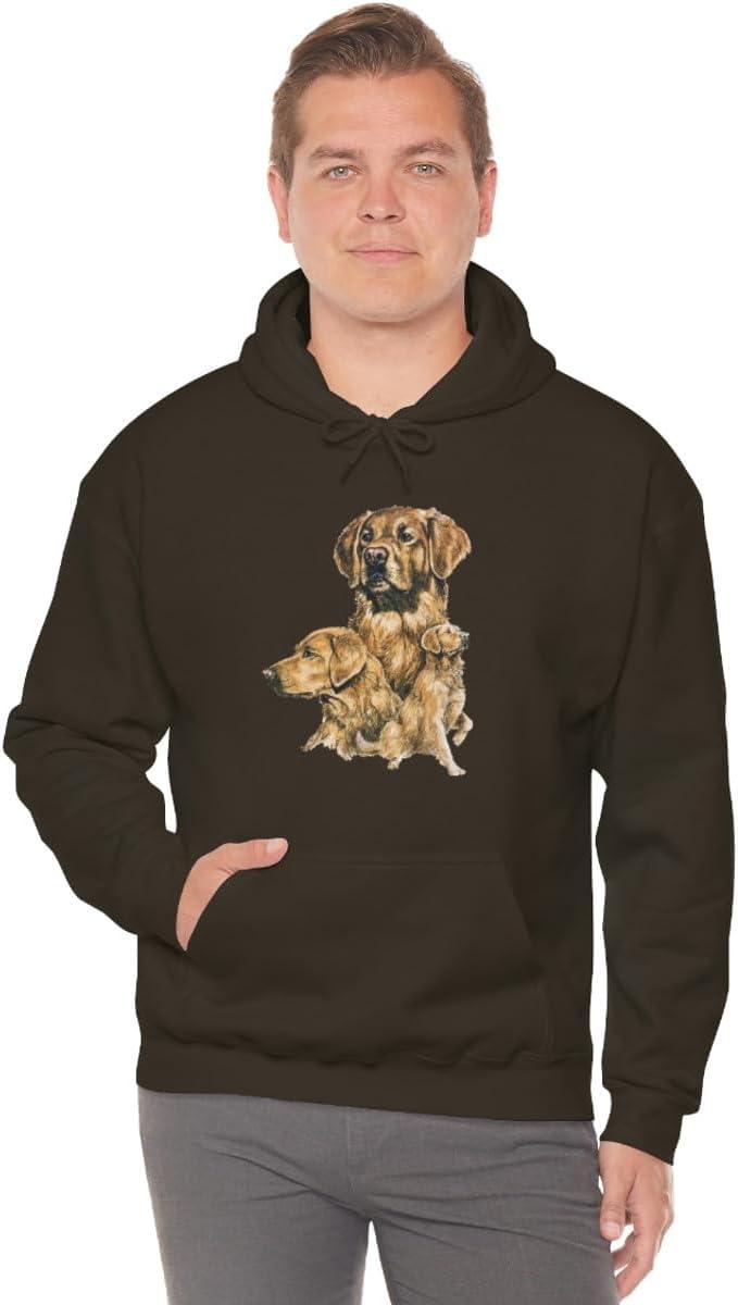 imageGolden Retriever Profile Hooded SweatshirtDark Chocolate