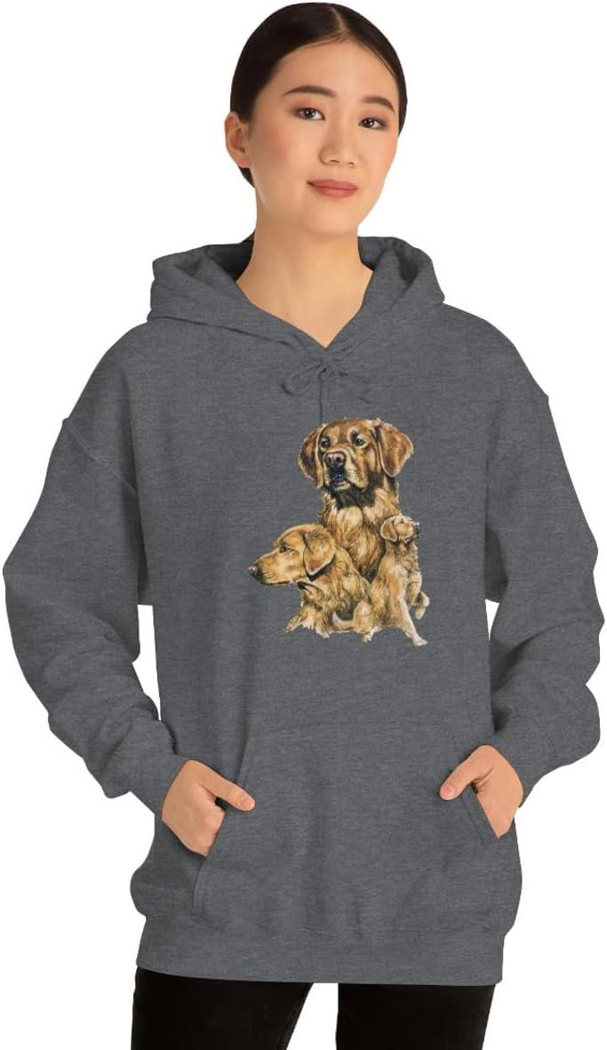 imageGolden Retriever Profile Hooded SweatshirtDark Heather