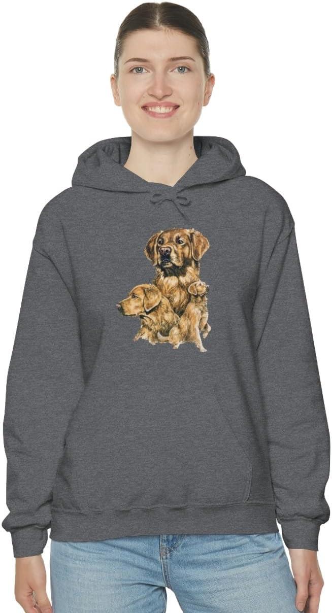 imageGolden Retriever Profile Hooded SweatshirtDark Heather