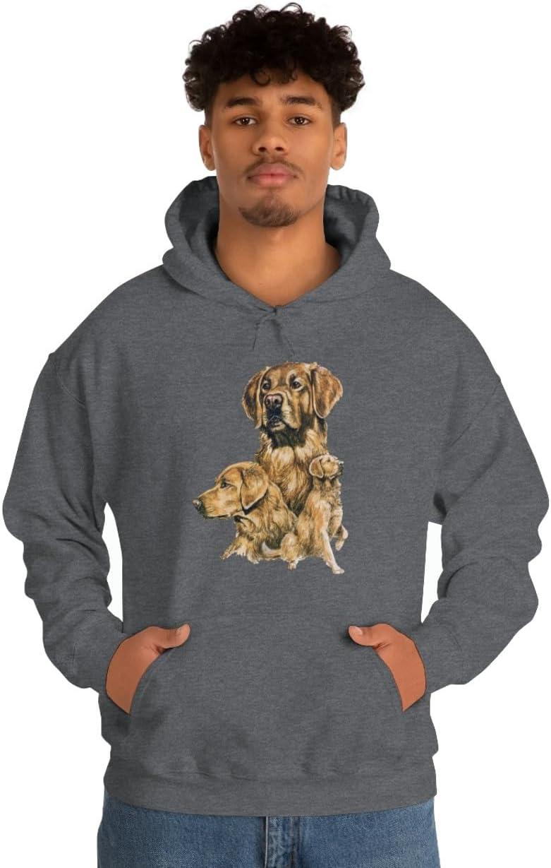 imageGolden Retriever Profile Hooded SweatshirtDark Heather