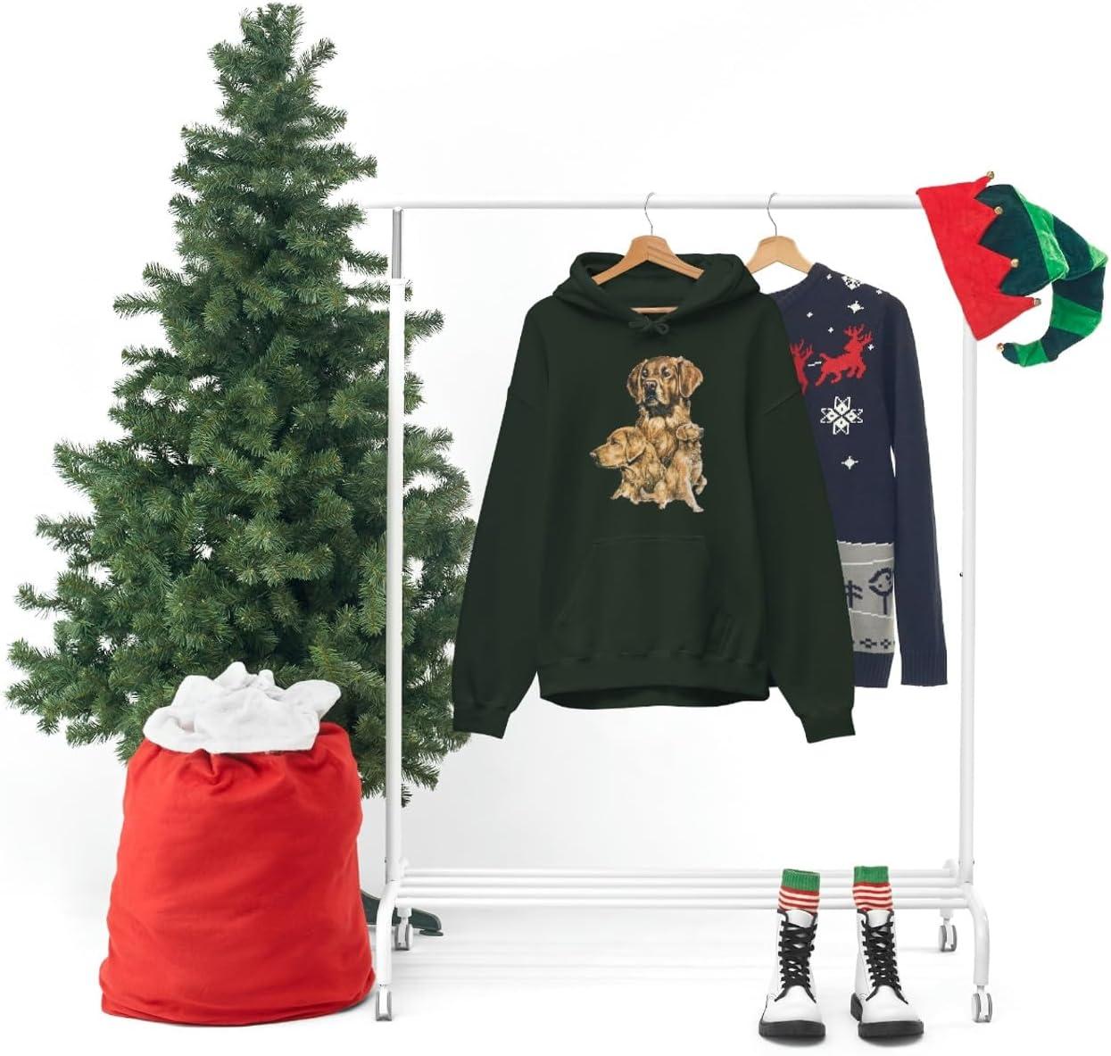 imageGolden Retriever Profile Hooded SweatshirtForest Green