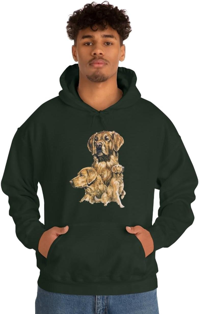 imageGolden Retriever Profile Hooded SweatshirtForest Green