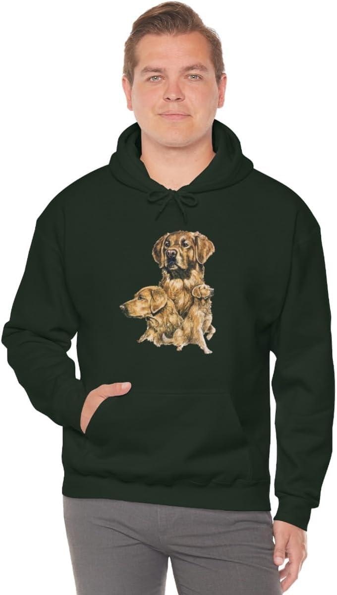 imageGolden Retriever Profile Hooded SweatshirtForest Green