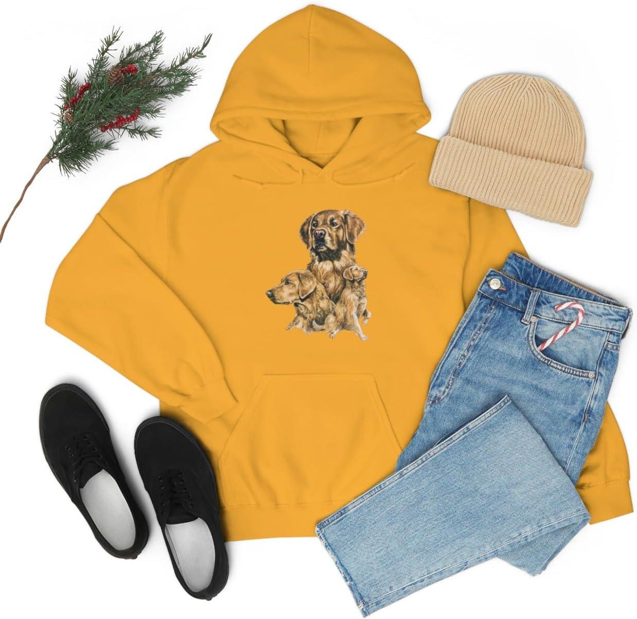 imageGolden Retriever Profile Hooded SweatshirtGold