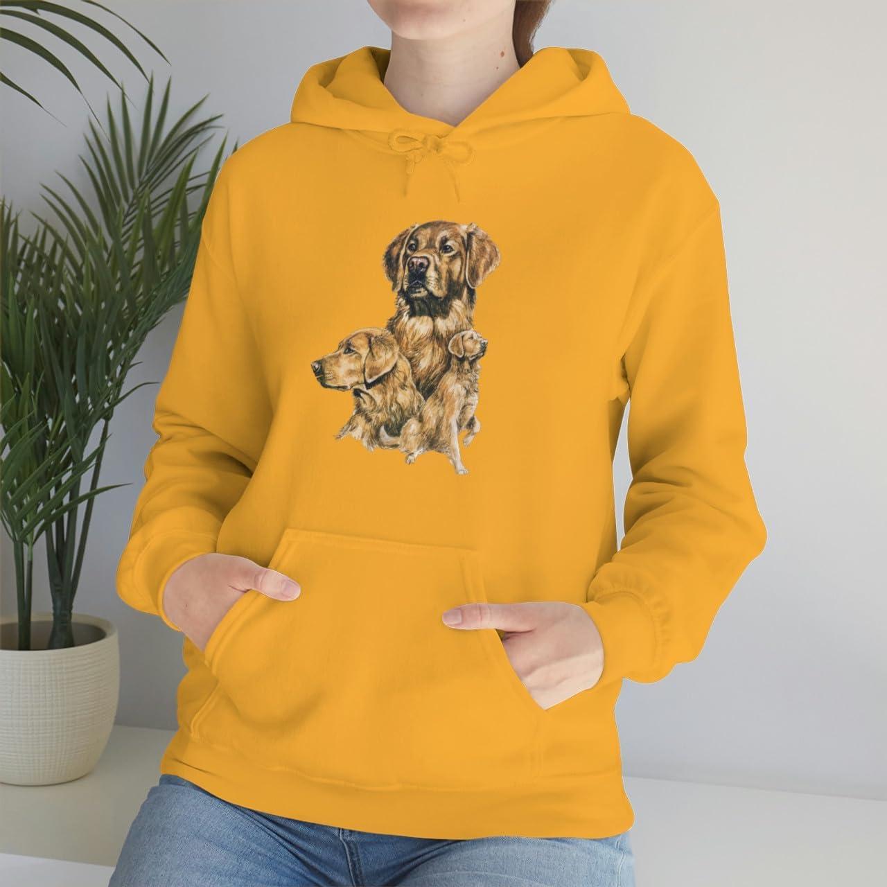 imageGolden Retriever Profile Hooded SweatshirtGold