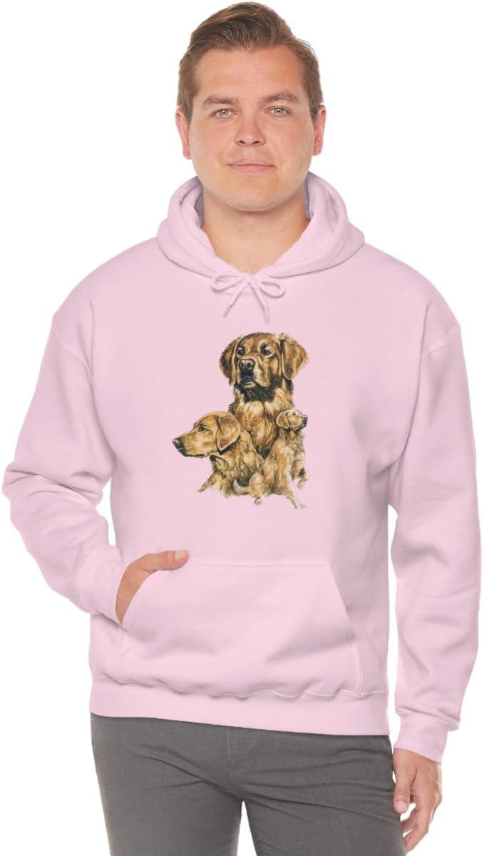 imageGolden Retriever Profile Hooded SweatshirtLight Pink