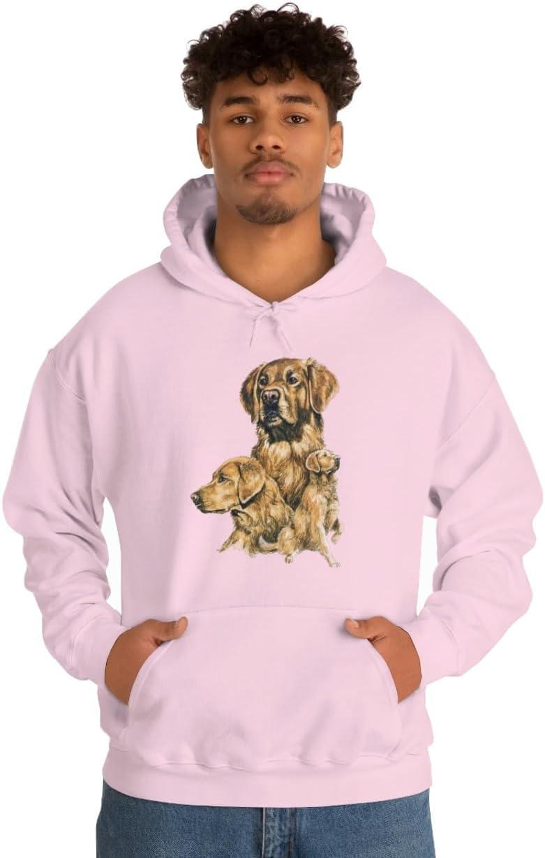 imageGolden Retriever Profile Hooded SweatshirtLight Pink