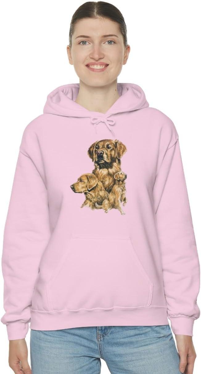 imageGolden Retriever Profile Hooded SweatshirtLight Pink