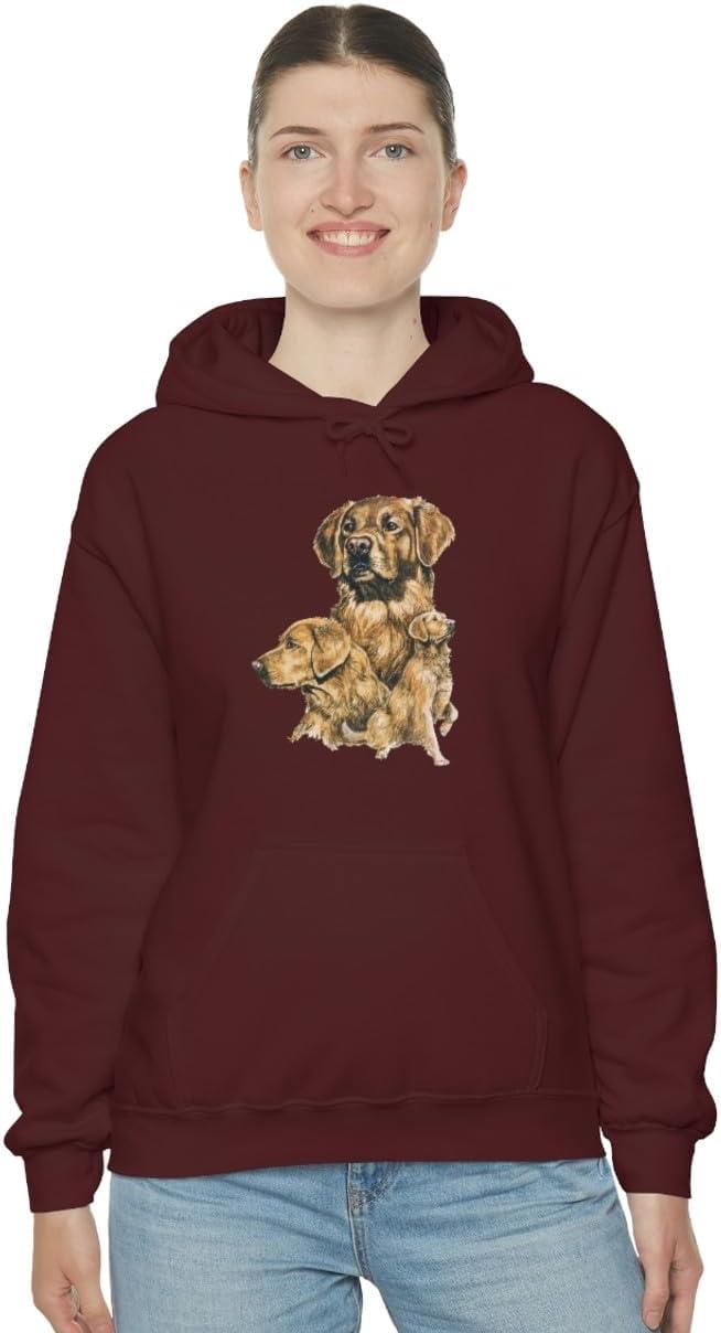 imageGolden Retriever Profile Hooded SweatshirtMaroon
