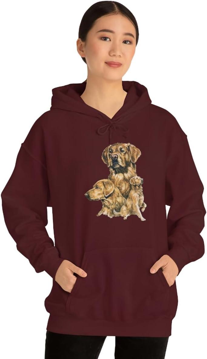 imageGolden Retriever Profile Hooded SweatshirtMaroon