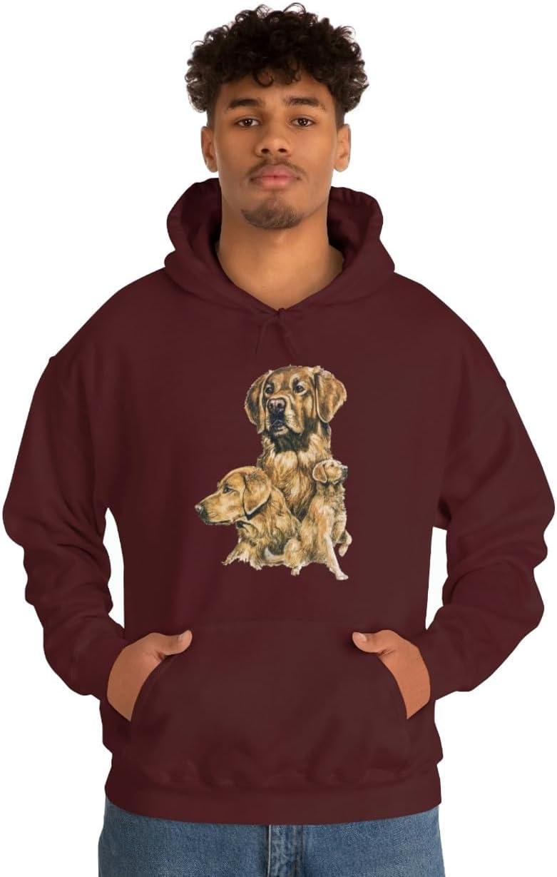 imageGolden Retriever Profile Hooded SweatshirtMaroon
