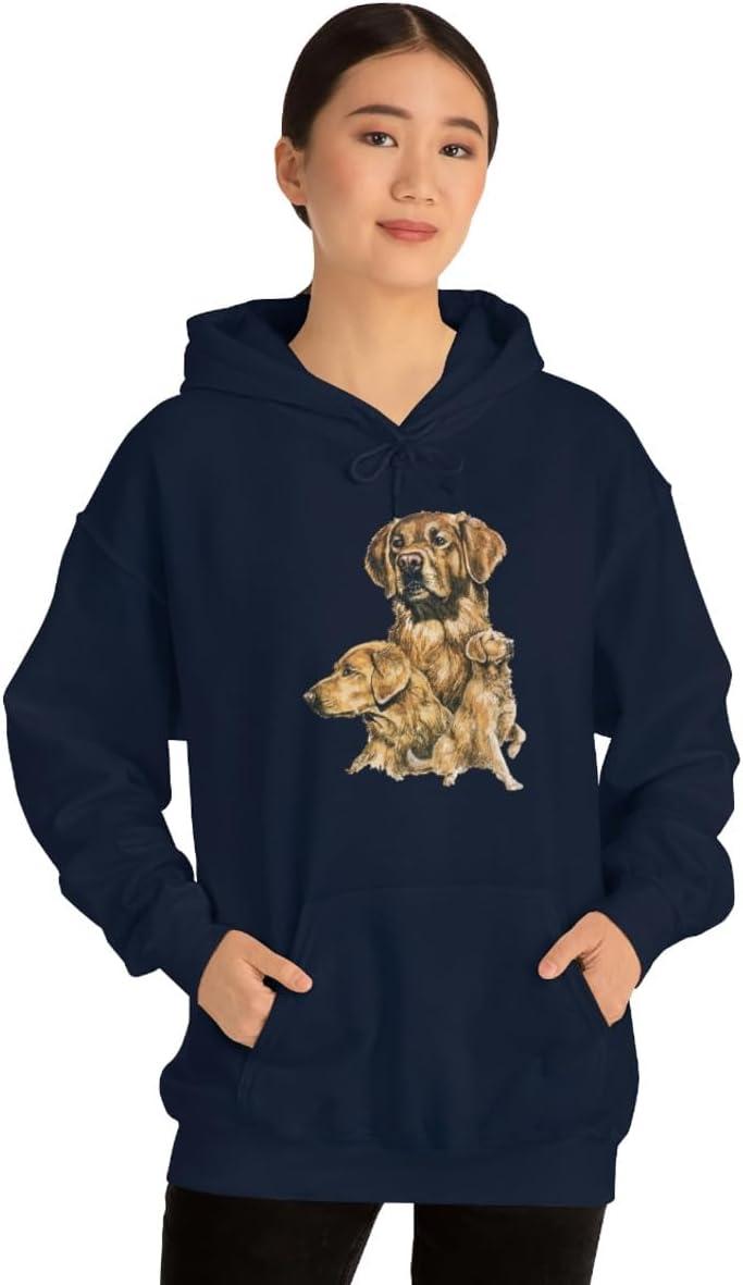 imageGolden Retriever Profile Hooded SweatshirtNavy