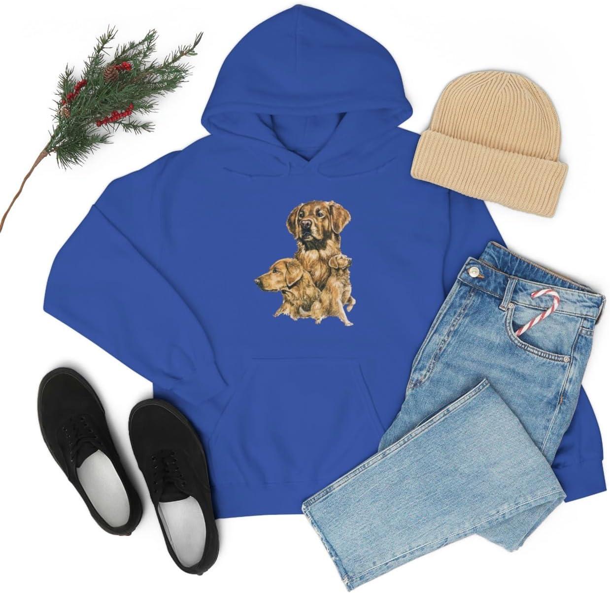 imageGolden Retriever Profile Hooded SweatshirtRoyal