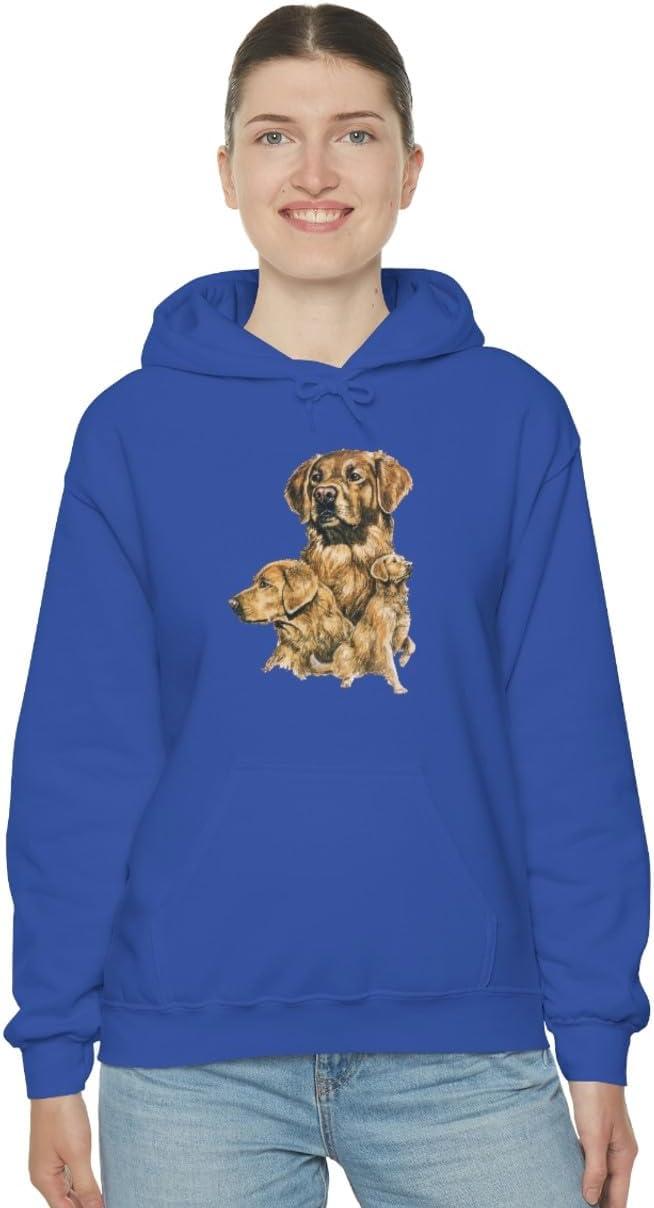 imageGolden Retriever Profile Hooded SweatshirtRoyal
