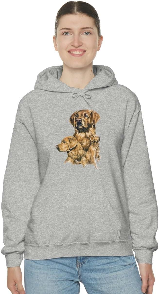 imageGolden Retriever Profile Hooded SweatshirtSport Grey
