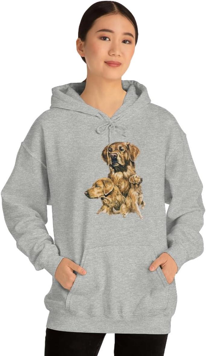 imageGolden Retriever Profile Hooded SweatshirtSport Grey