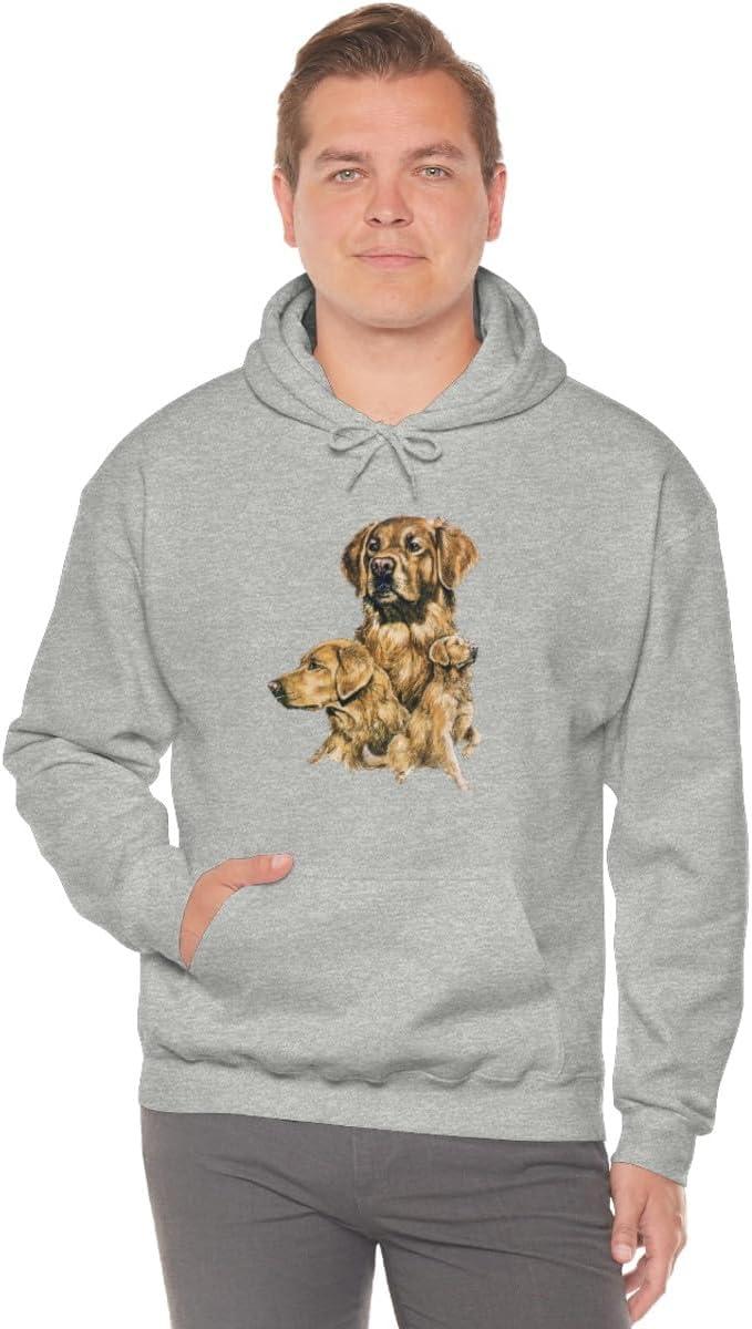 imageGolden Retriever Profile Hooded SweatshirtSport Grey