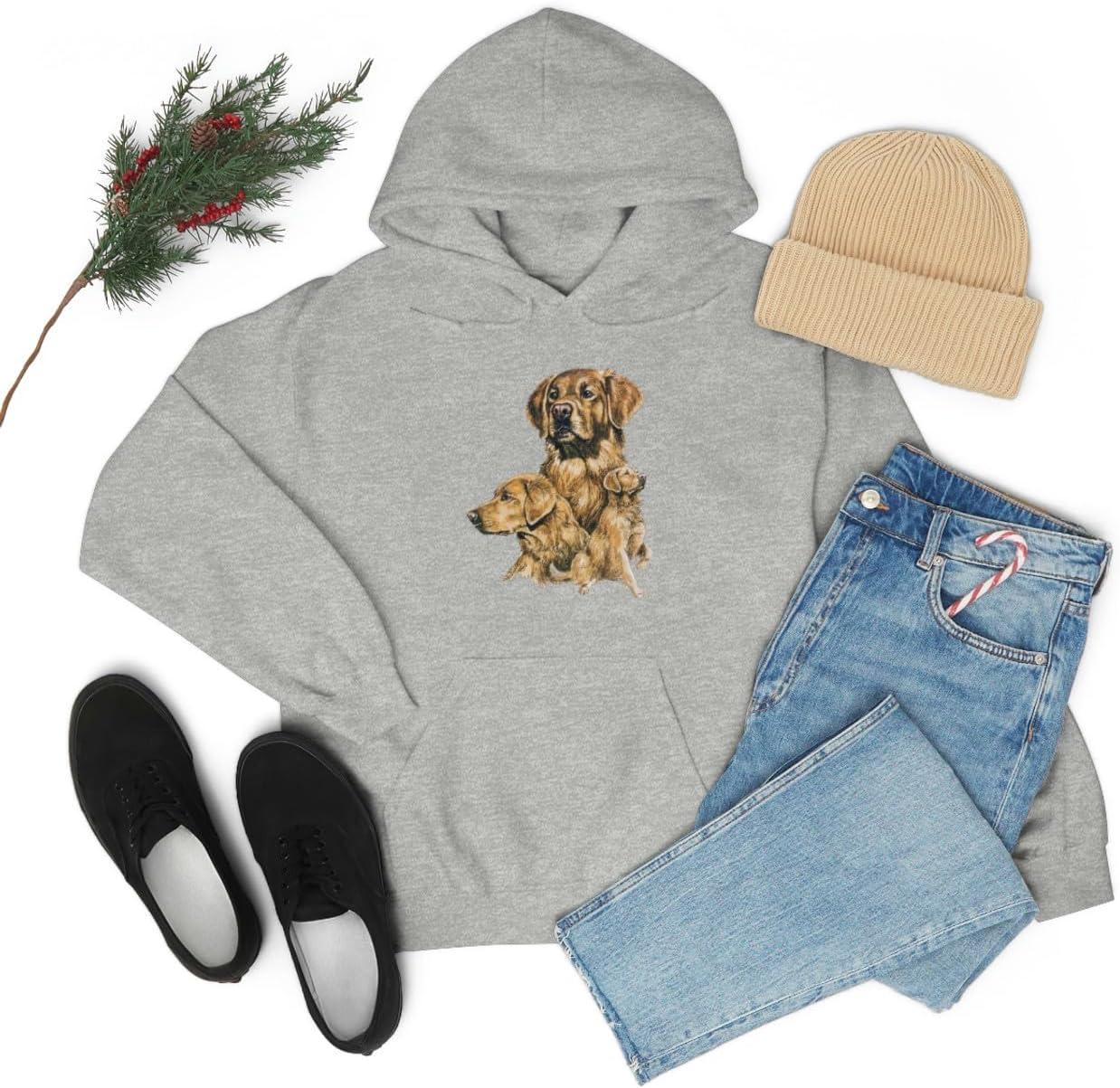 imageGolden Retriever Profile Hooded SweatshirtSport Grey