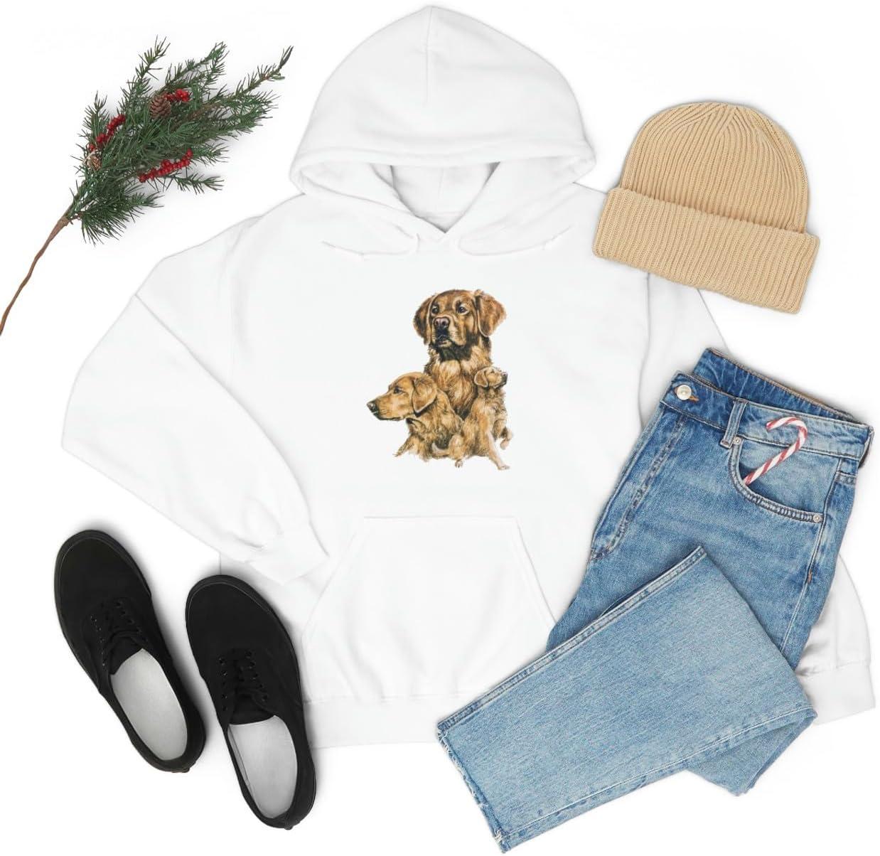 imageGolden Retriever Profile Hooded SweatshirtWhite
