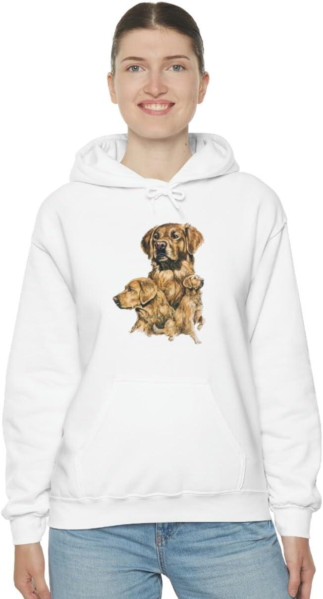 imageGolden Retriever Profile Hooded SweatshirtWhite