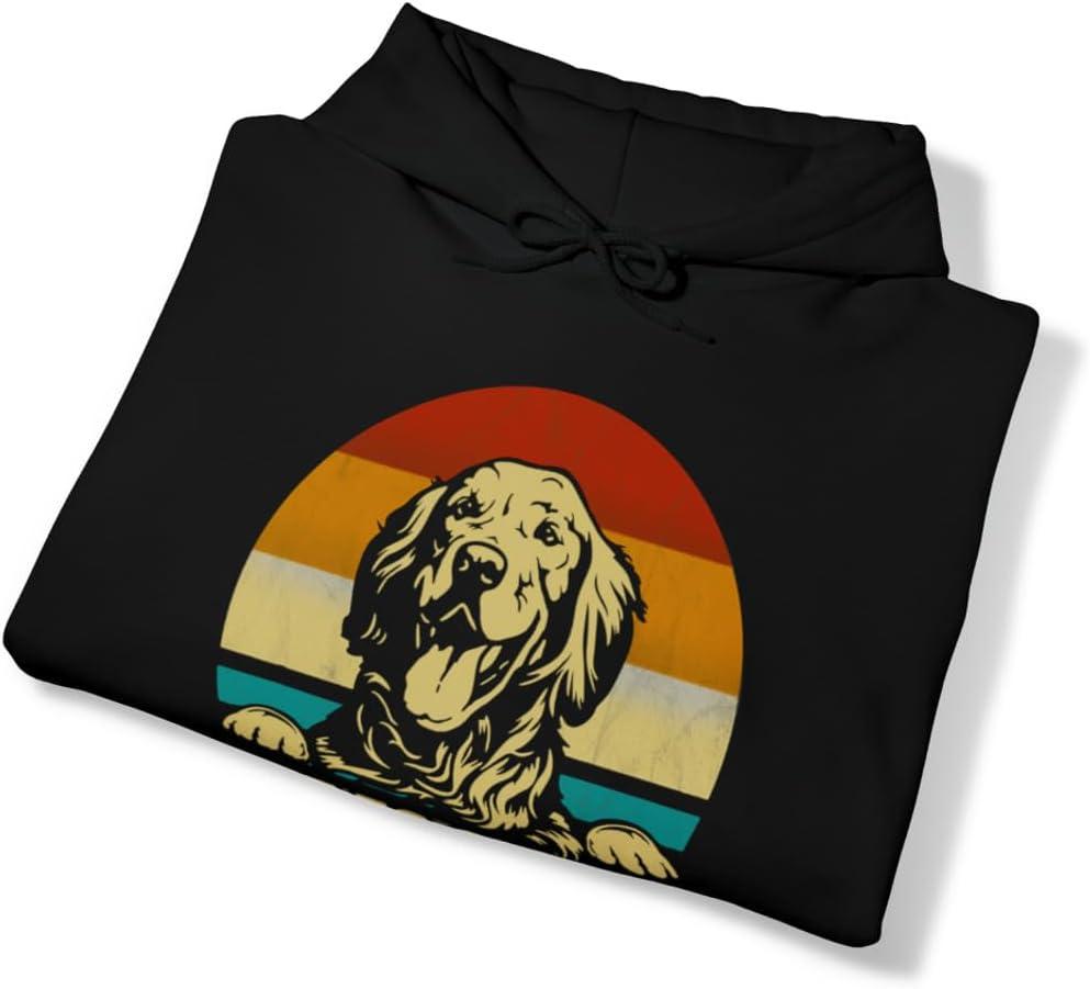 imageLife Is Golden Golden Retriever Hooded SweatshirtBlack
