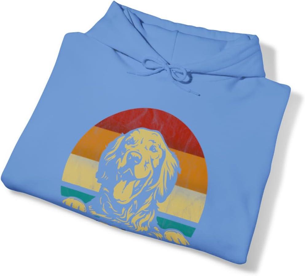 imageLife Is Golden Golden Retriever Hooded SweatshirtCarolina Blue