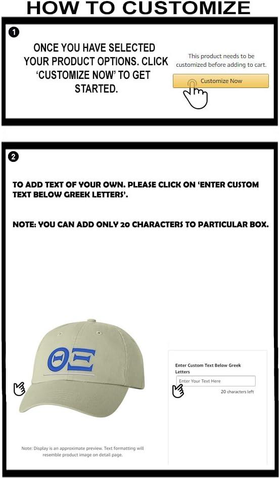 imagePersonalized Theta Xi Greek Line HatTan