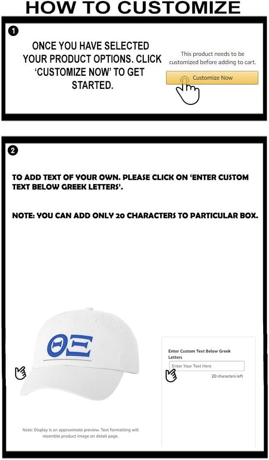 imagePersonalized Theta Xi Greek Line HatWhite