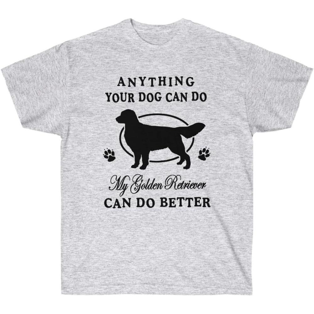 imageAnything Your Dog Can Do My Golden Retriever Can Do Better Golden Retriever TShirts 2XLarge Irish GreenAsh