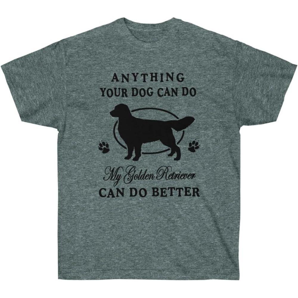 imageAnything Your Dog Can Do My Golden Retriever Can Do Better Golden Retriever TShirts 2XLarge Irish GreenDark Heather