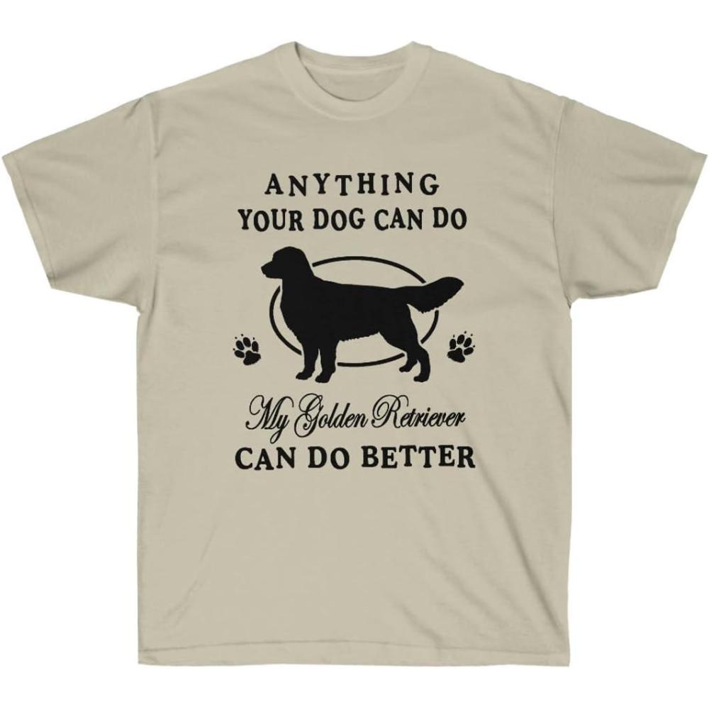 imageAnything Your Dog Can Do My Golden Retriever Can Do Better Golden Retriever TShirts 2XLarge Irish GreenSand