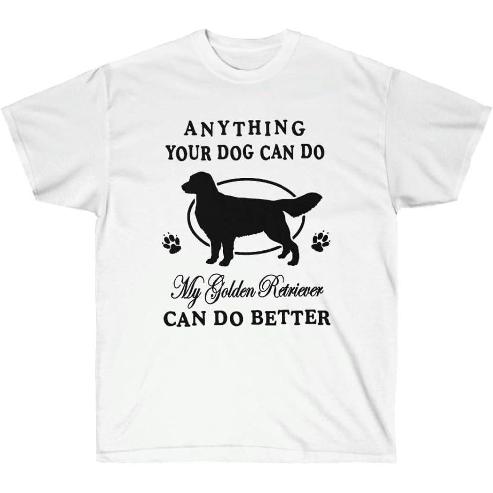 imageAnything Your Dog Can Do My Golden Retriever Can Do Better  Golden Retriever TShirts 2XLarge Irish GreenWhite