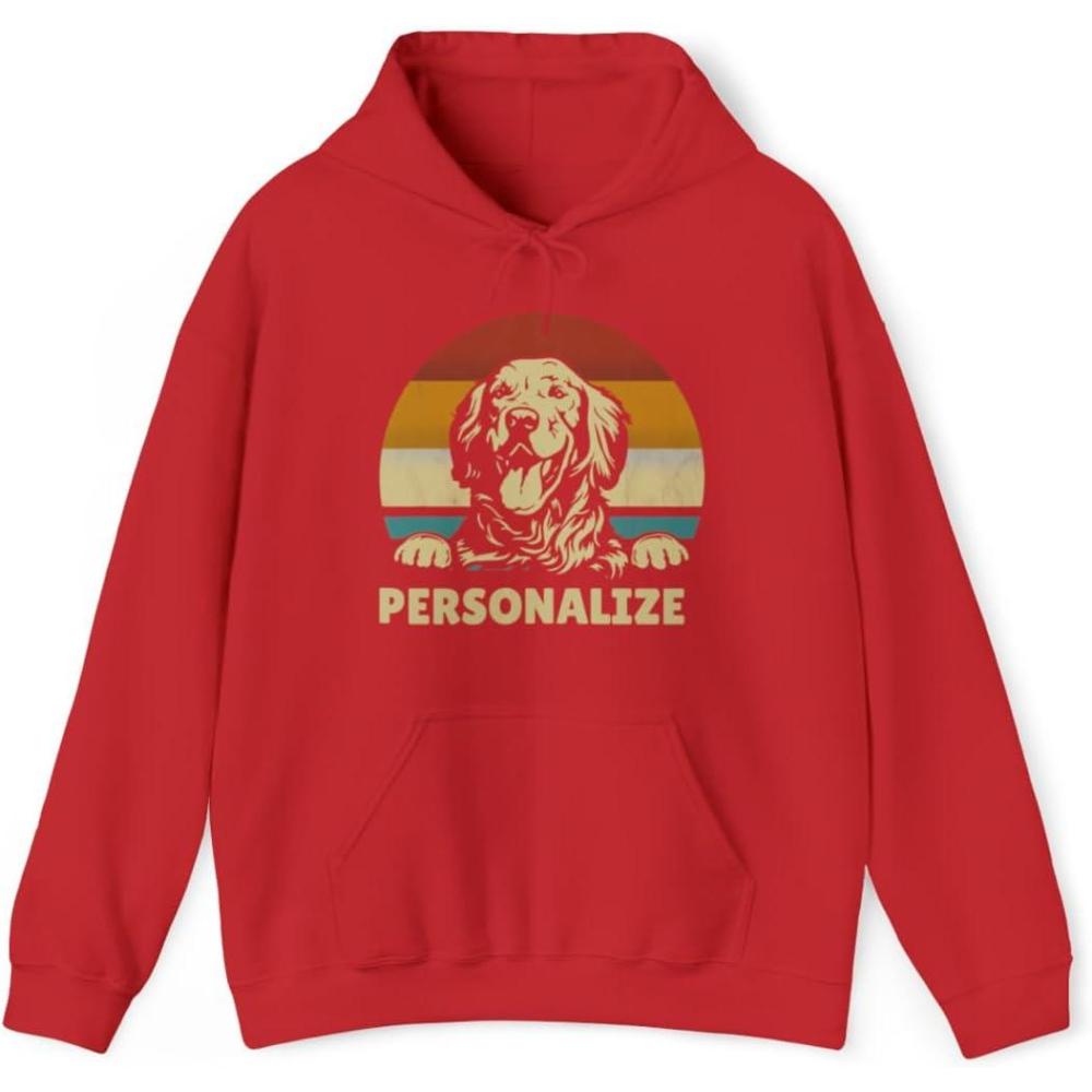 imageCustom Life Is Golden Golden Retriever Hooded SweatshirtRed