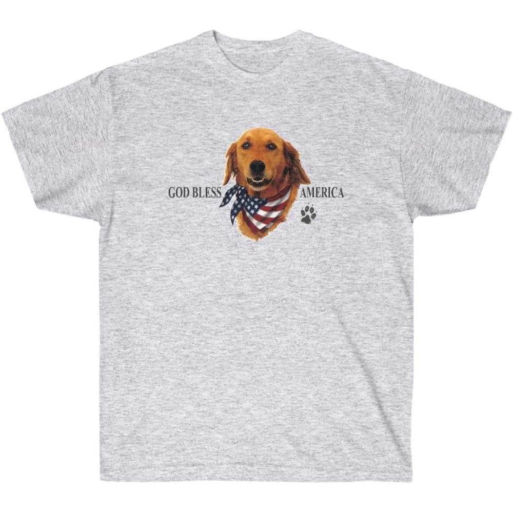 imageGod Bless America  Golden Retriever TShirtsAsh