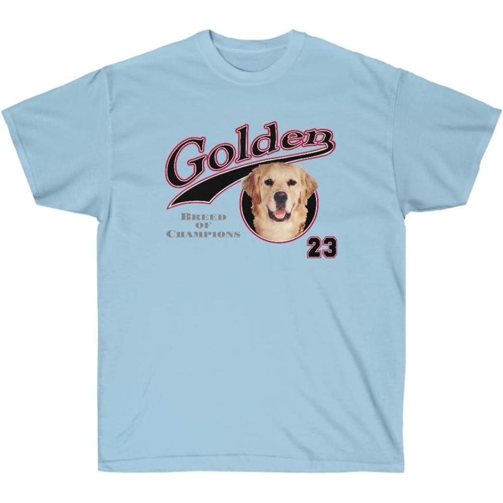 imageGolden Breed of Champions Golden Retriever TShirtsLight Blue