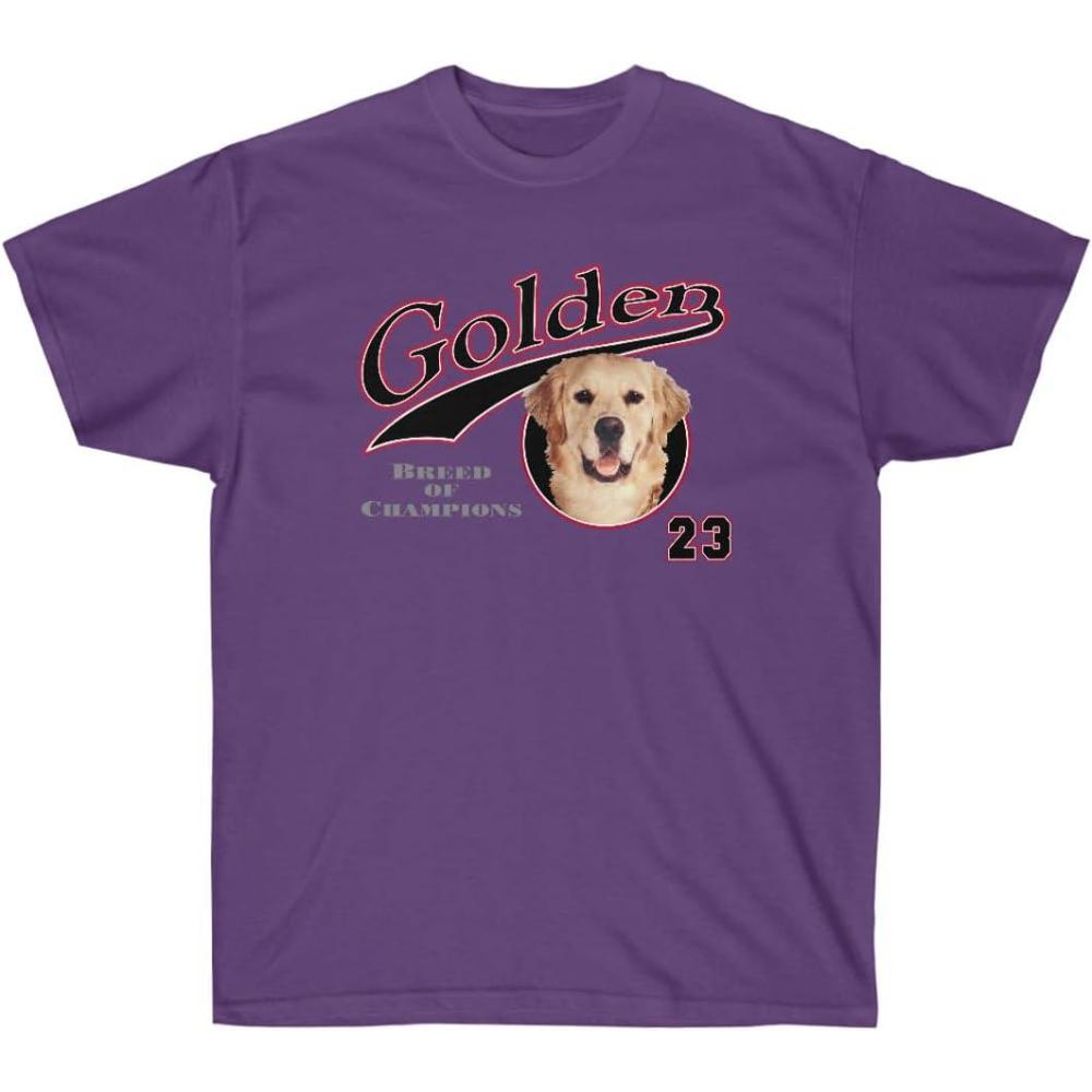 imageGolden Breed of Champions Golden Retriever TShirtsPurple
