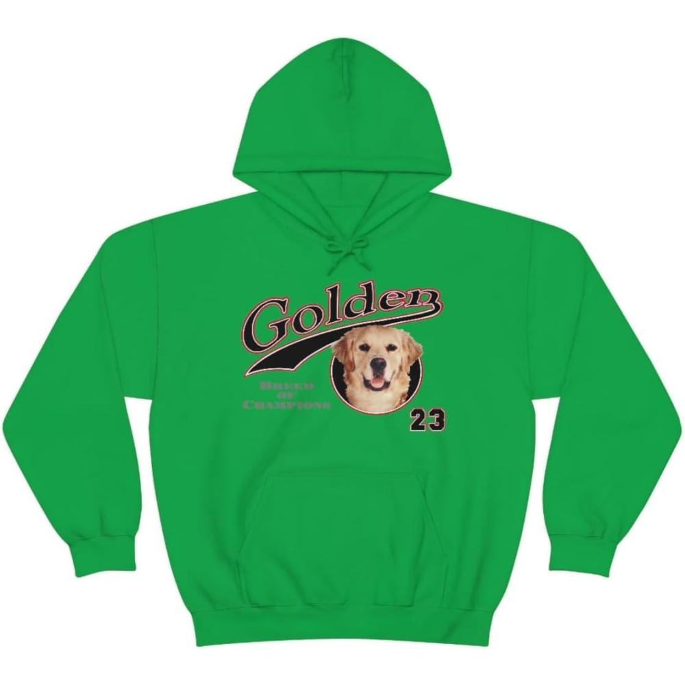 imageGolden Retriever Breed Of Champions Hooded SweatshirtIrish Green