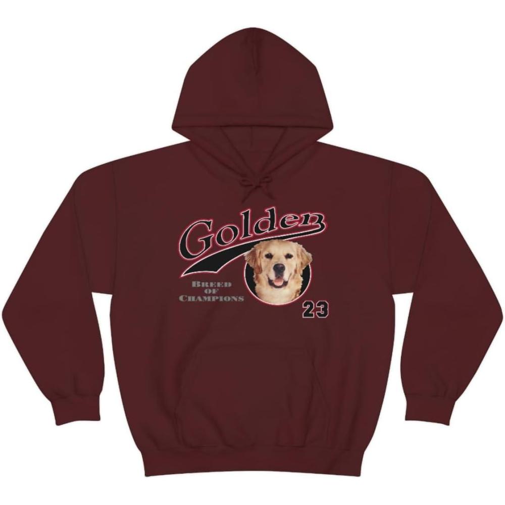 imageGolden Retriever  Breed Of Champions Hooded SweatshirtMaroon