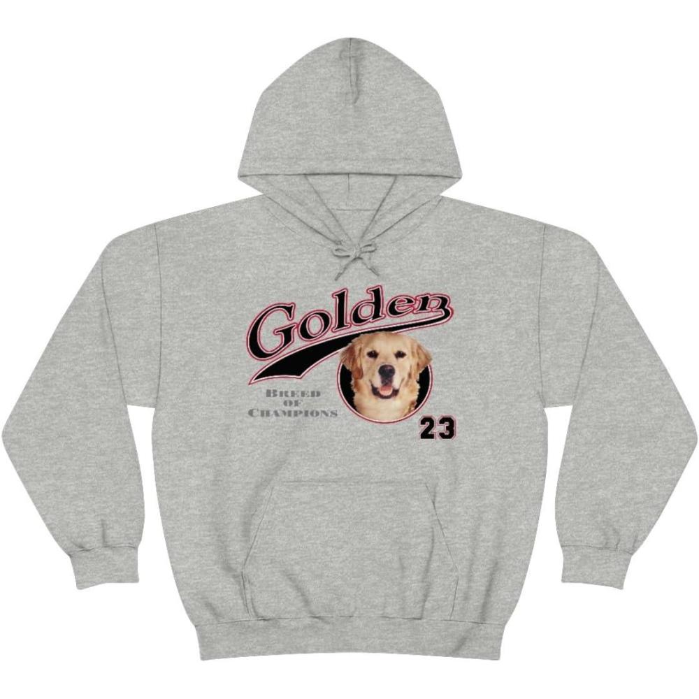 imageGolden Retriever  Breed Of Champions Hooded SweatshirtSport Grey