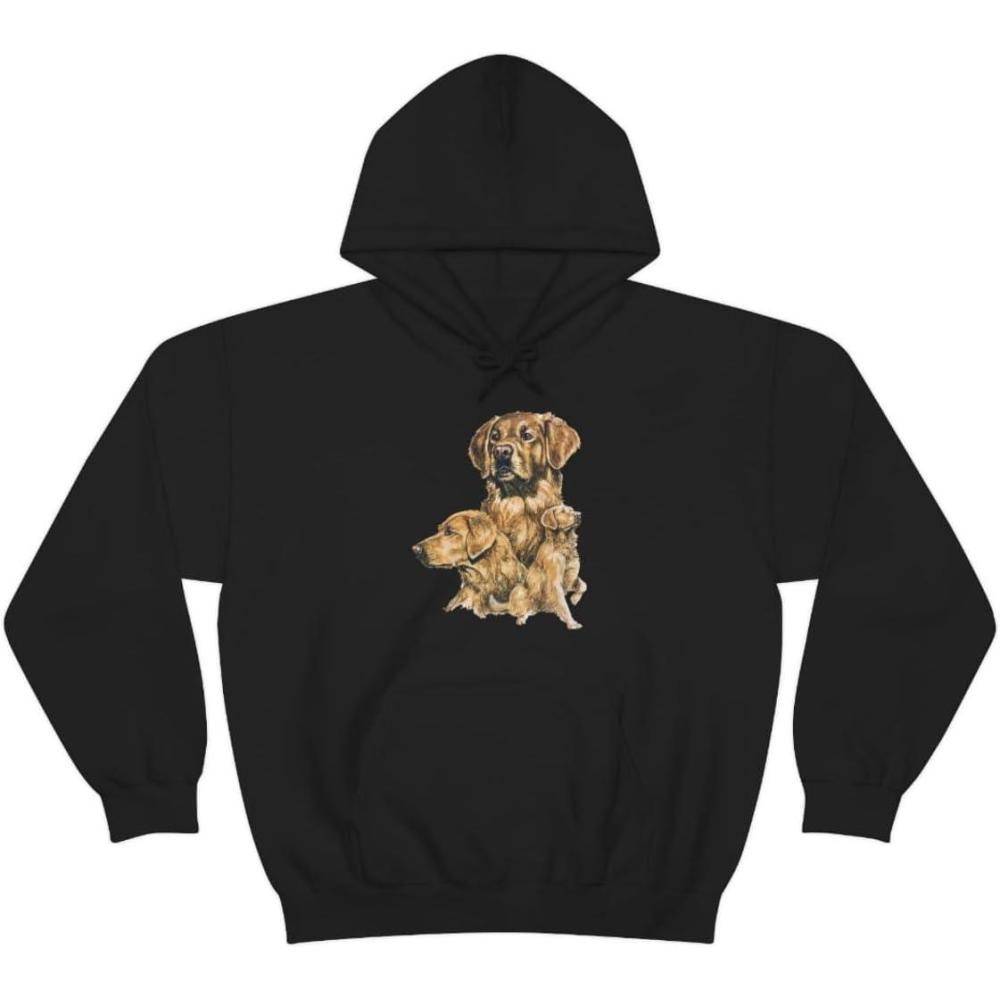 imageGolden Retriever  Profile Hooded SweatshirtBlack