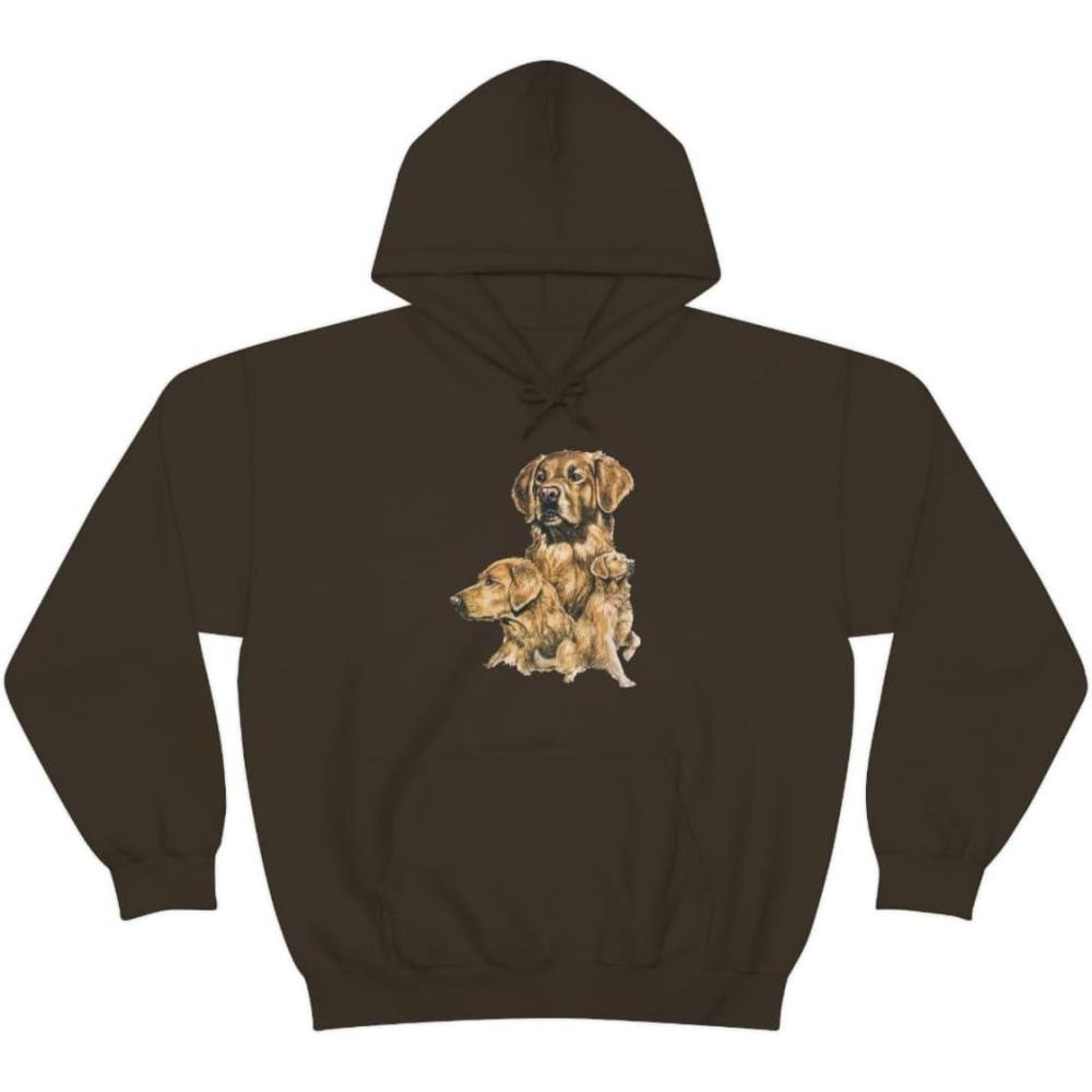 imageGolden Retriever Profile Hooded SweatshirtDark Chocolate